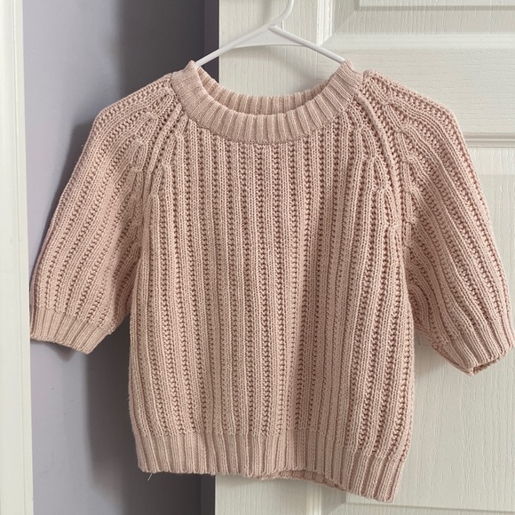chunky pink short sleeved sweater from sarah taylor - Picture 1 of 3